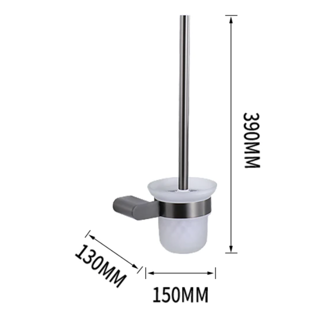 Brosse WC Gris Brossé - Feliox