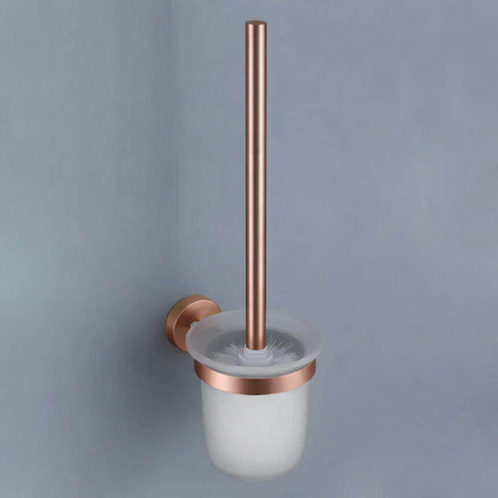 Brosse WC Or Rose Brossé - Feliox