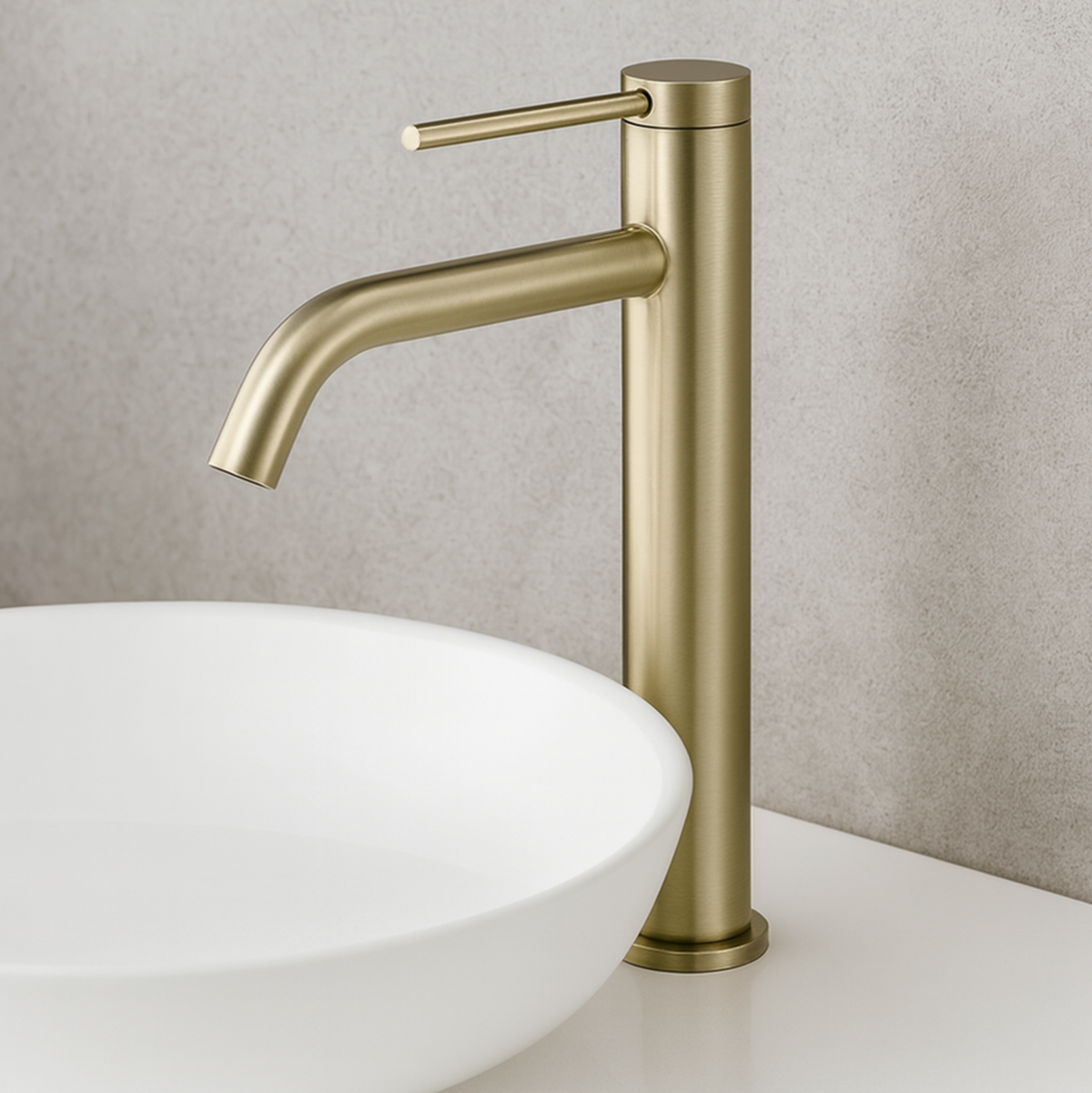 Mitigeur Lavabo Finition Or Brossé - Feliox