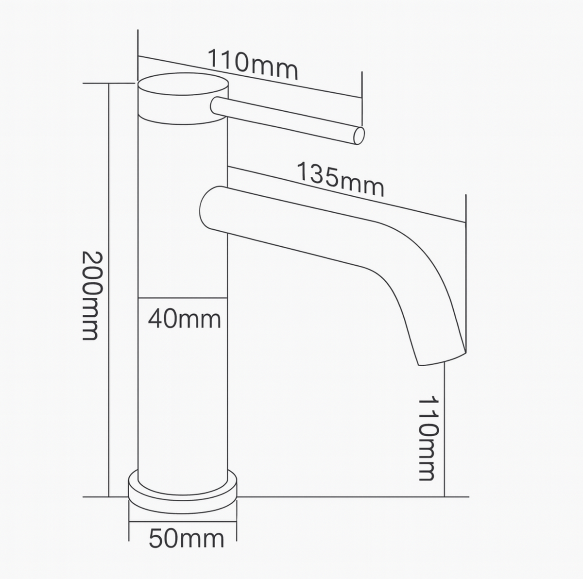 Mitigeur Lavabo Finition Or Brossé - Feliox