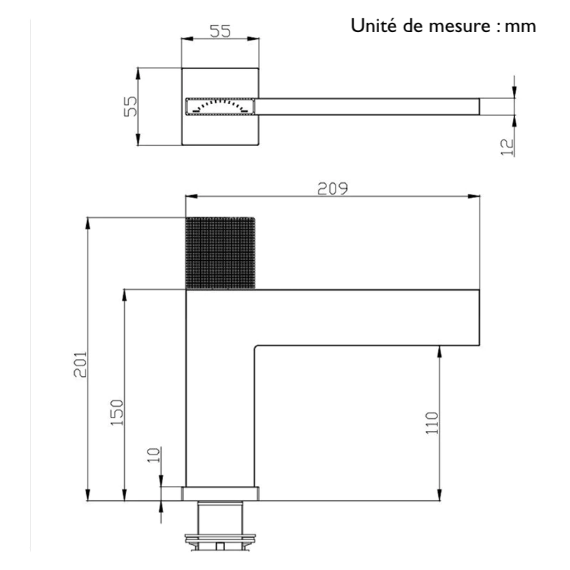 Mitigeur Salle De Bain Or Brossé - Feliox