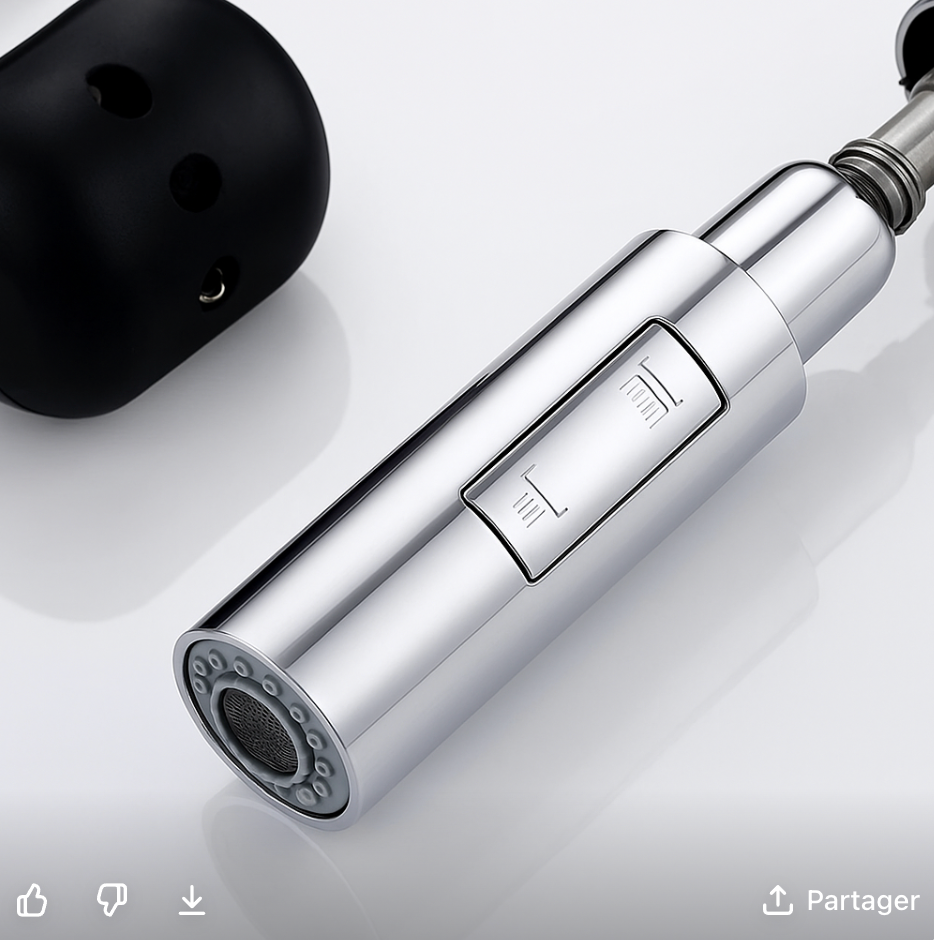 Mitigeur Cuisine Avec Douchette Chrome - Feliox