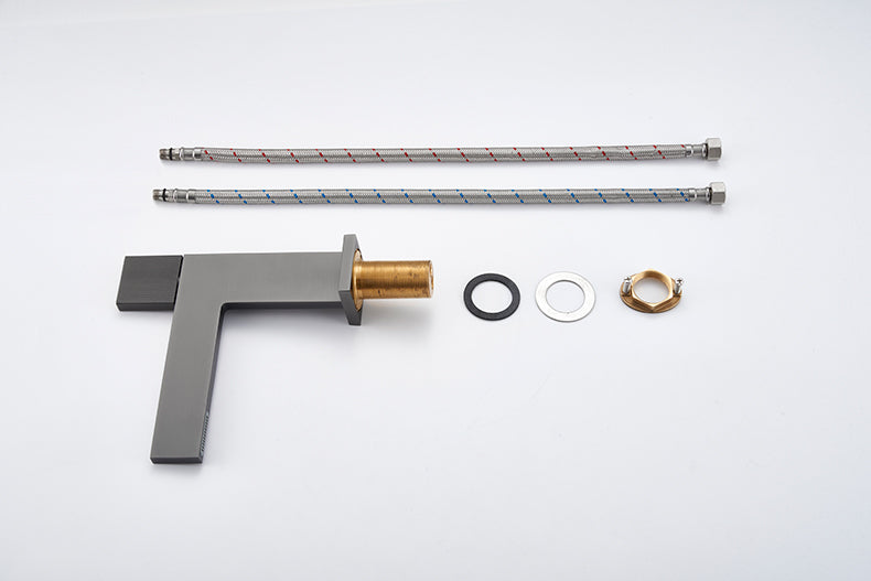 Mitigeur Pour Lavabo Finition Gris Brossé - Feliox
