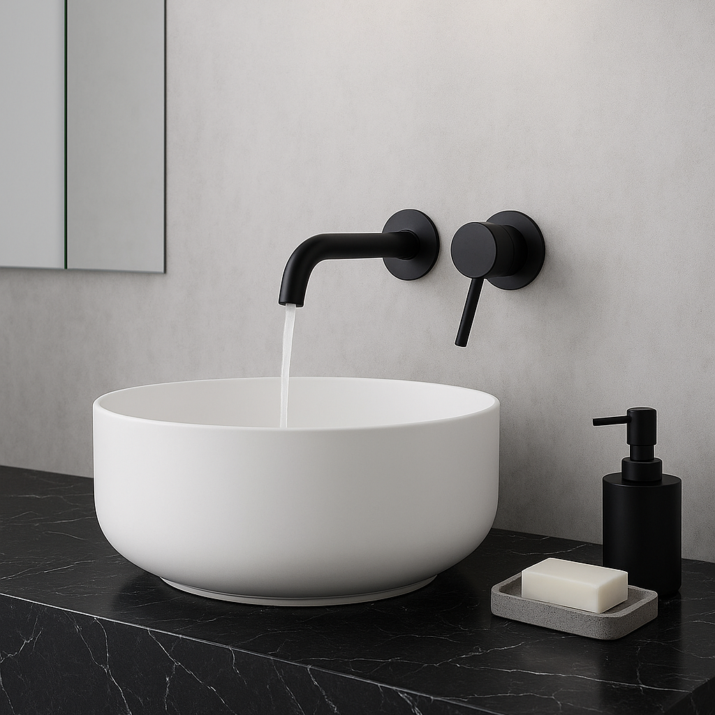 Mitigeur Salle De Bain Encastré Noir Mat - Feliox