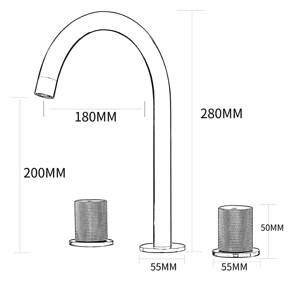Robinet Salle De Bain Or Brossé - Feliox