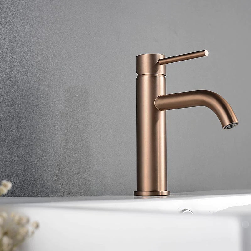 Mitigeur Salle De Bain Or Rose Brossé - Feliox