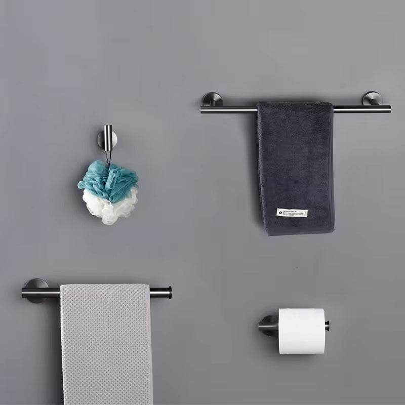 Porte Serviettes Brossé Gris - Feliox