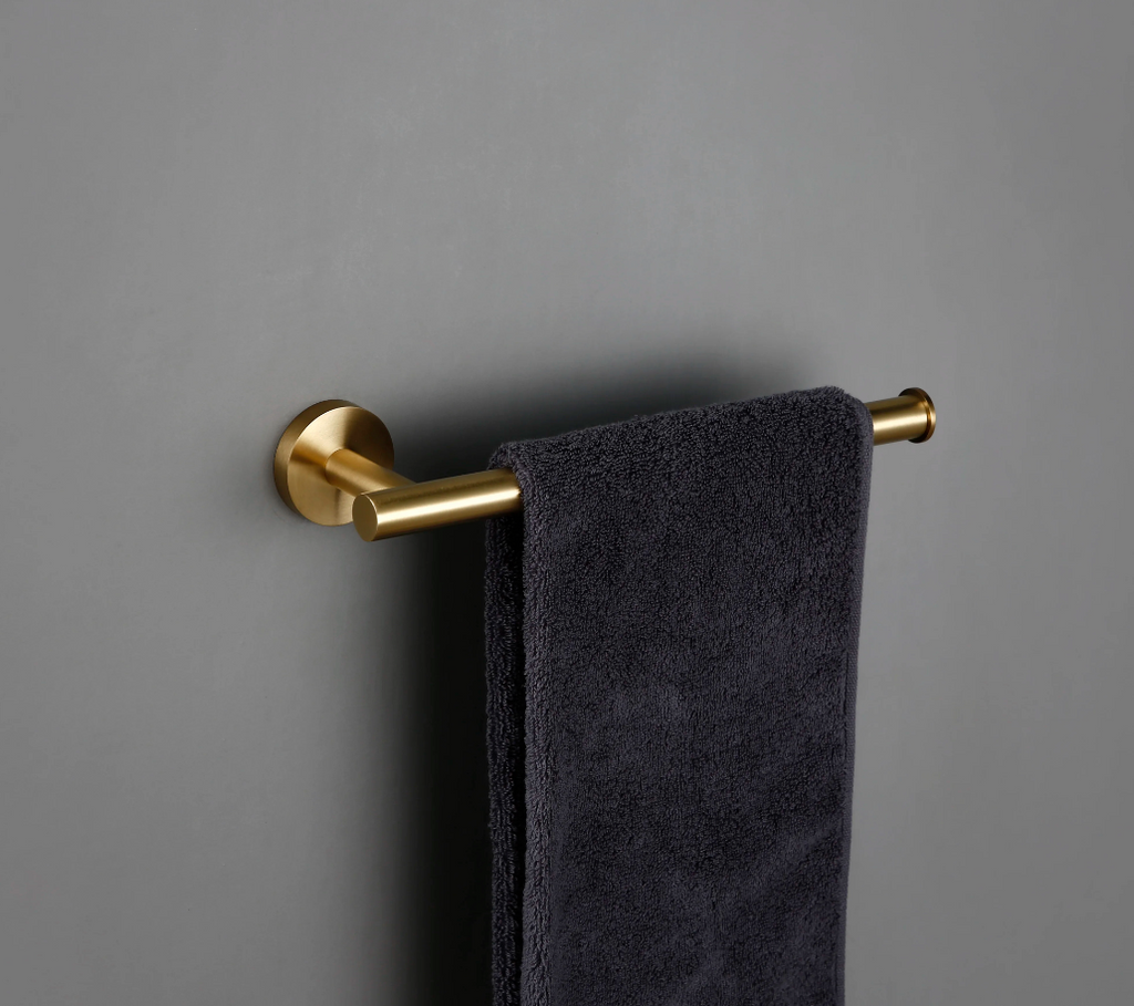 Porte Serviettes Doré Brossé Lisse - Feliox