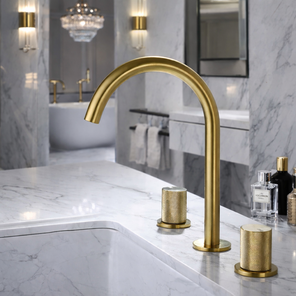 Robinet Salle De Bain Or Brossé - Feliox