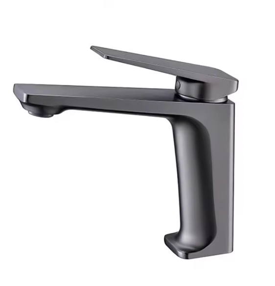 Mitigeur Lavabo Gris Métallique Brossé - Feliox