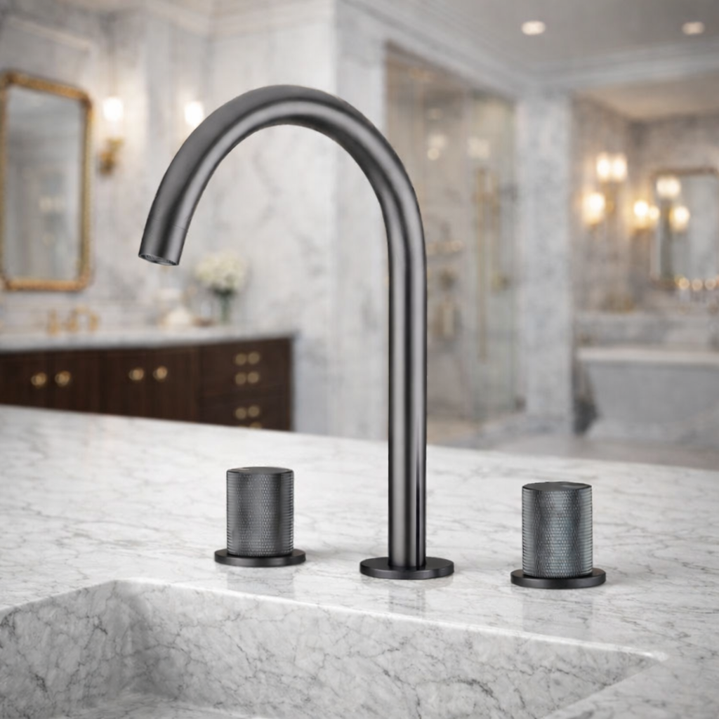 Robinet Lavabo Gris Brossé - Feliox