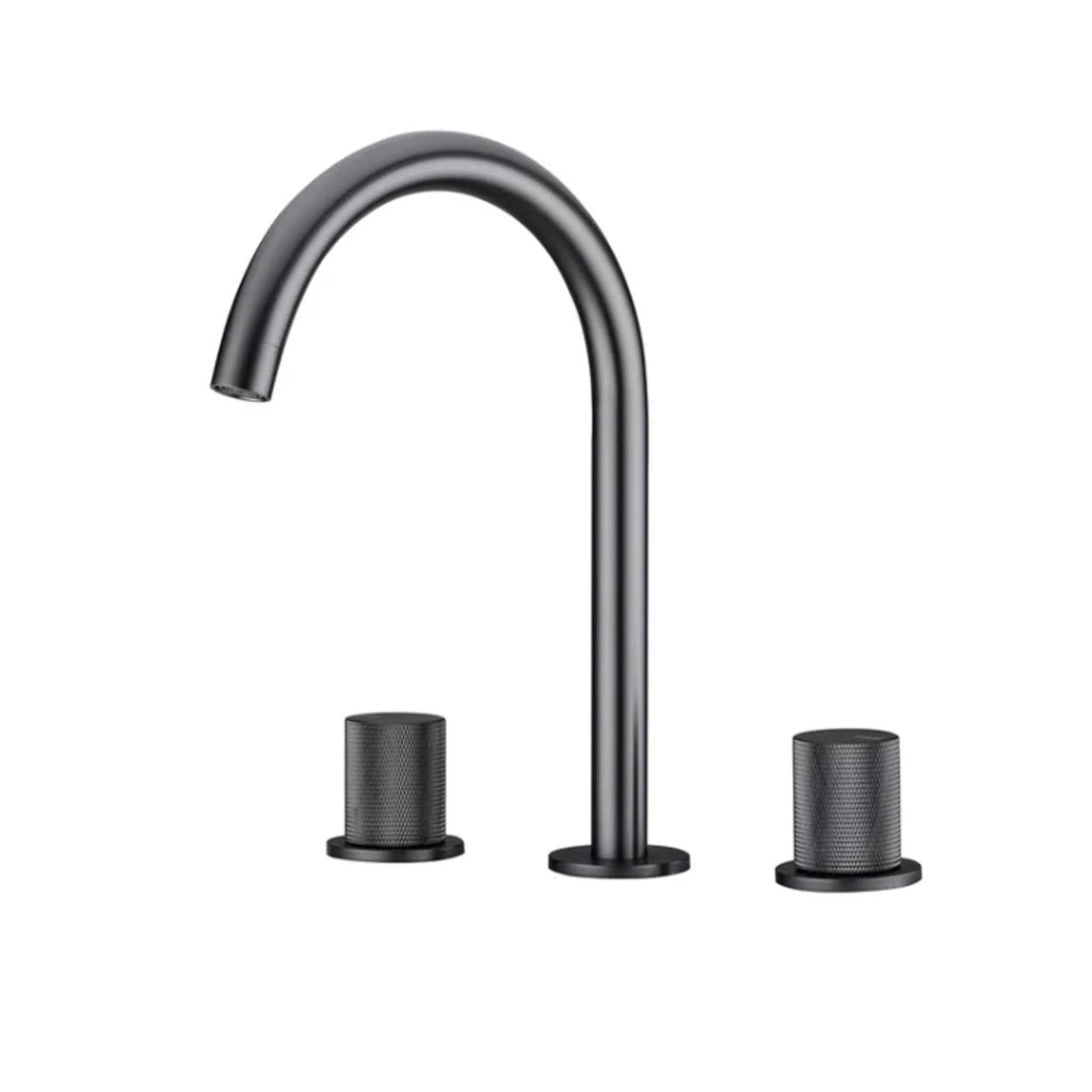 Robinet Lavabo Gris Brossé - Feliox