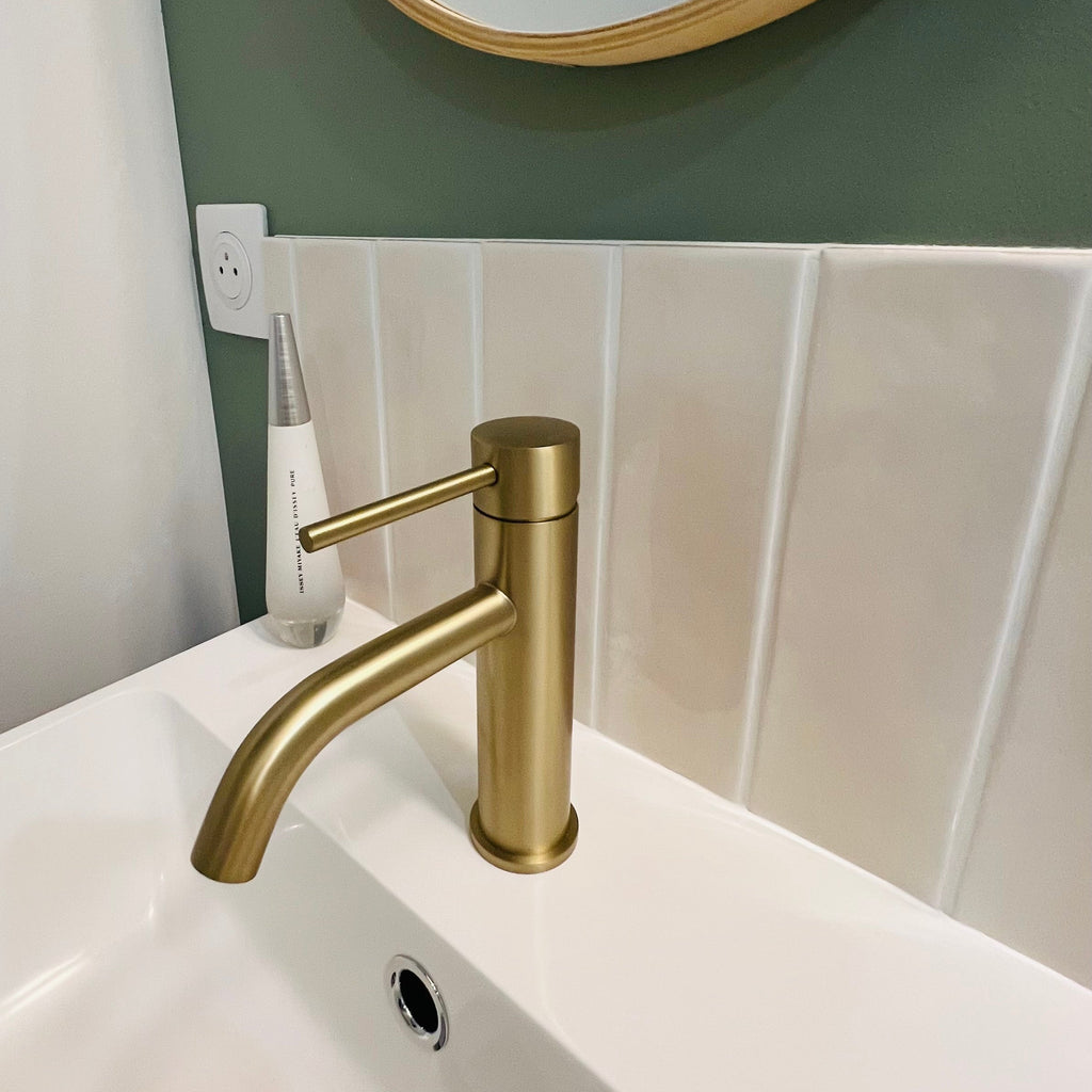 Mitigeur Pour Lavabo Or Brossé - Feliox
