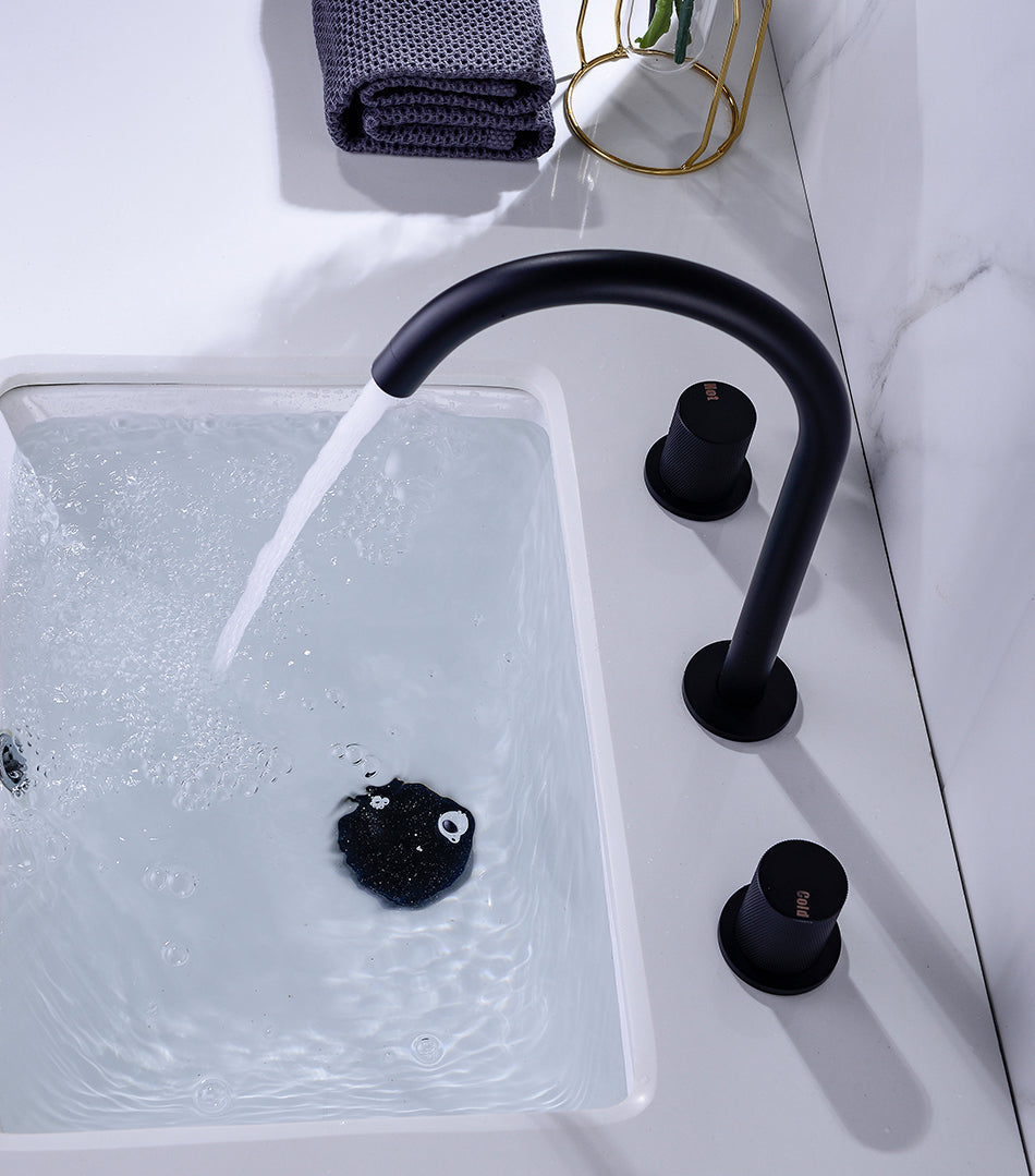Robinet Salle De Bain Noir Mat - Feliox
