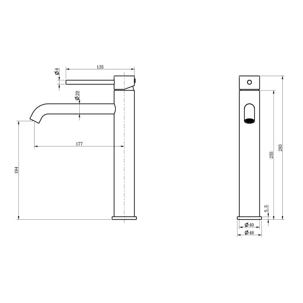 Mitigeur Lavabo Thermostatique Acier Brossé Graziosa - Feliox