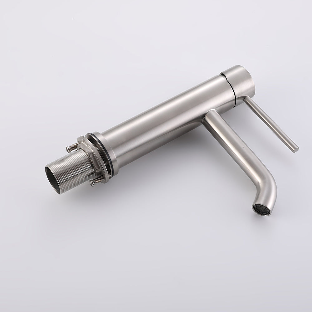 Mitigeur Lavabo Thermostatique Piccola Acier Brossé - Feliox
