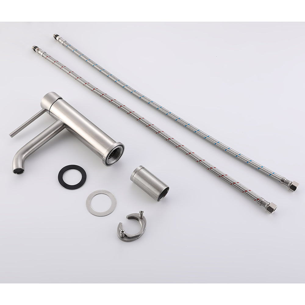 Mitigeur Lavabo Thermostatique Piccola Acier Brossé - Feliox