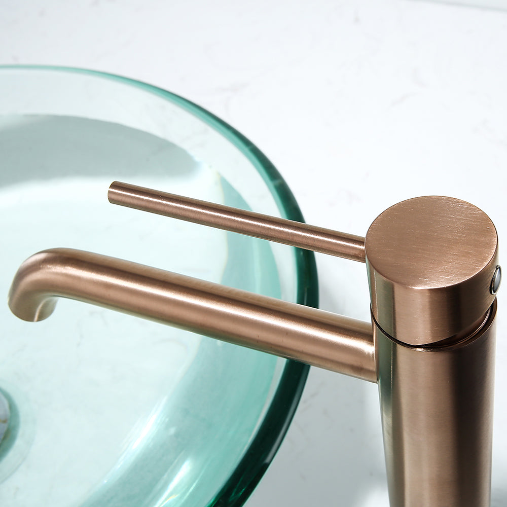 Mitigeur Thermostatique Lavabo Cuivre Brossé Graziosa - Feliox