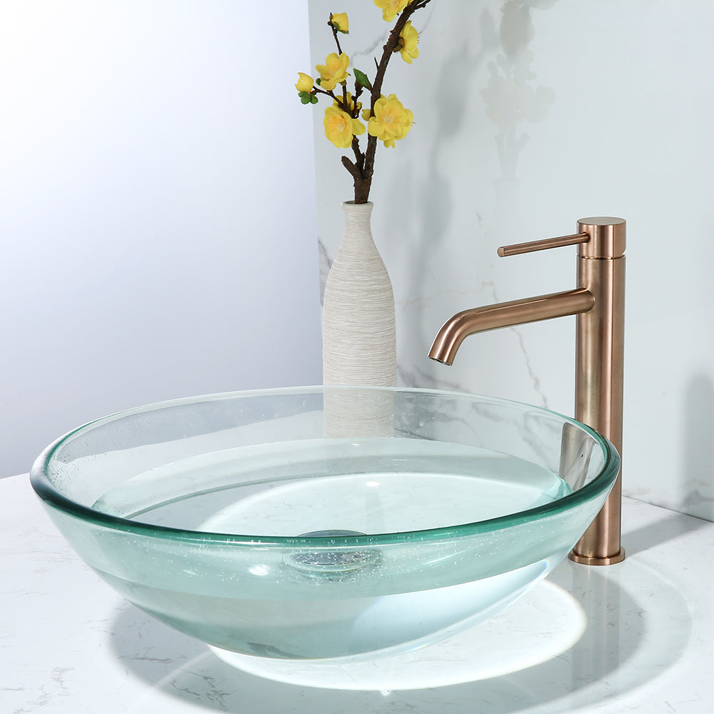 Mitigeur Thermostatique Lavabo Cuivre Brossé Graziosa - Feliox