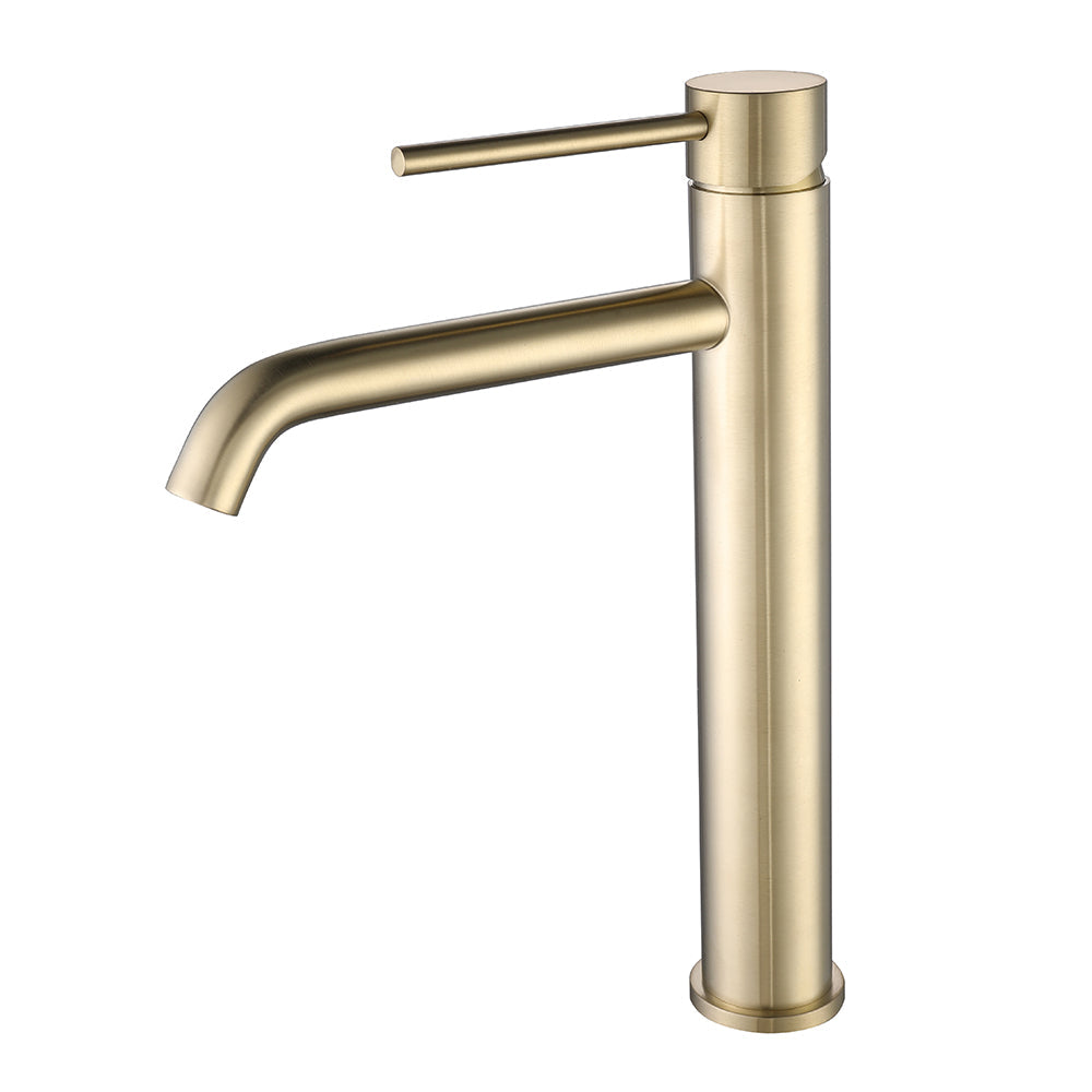 Robinet Mitigeur Lavabo Thermostatique Graziosa Or Brossé - Feliox