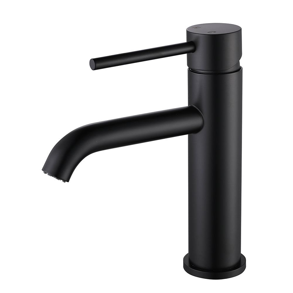 Robinet Mitigeur Lavabo Thermostatique Noir Mat Piccola - Feliox