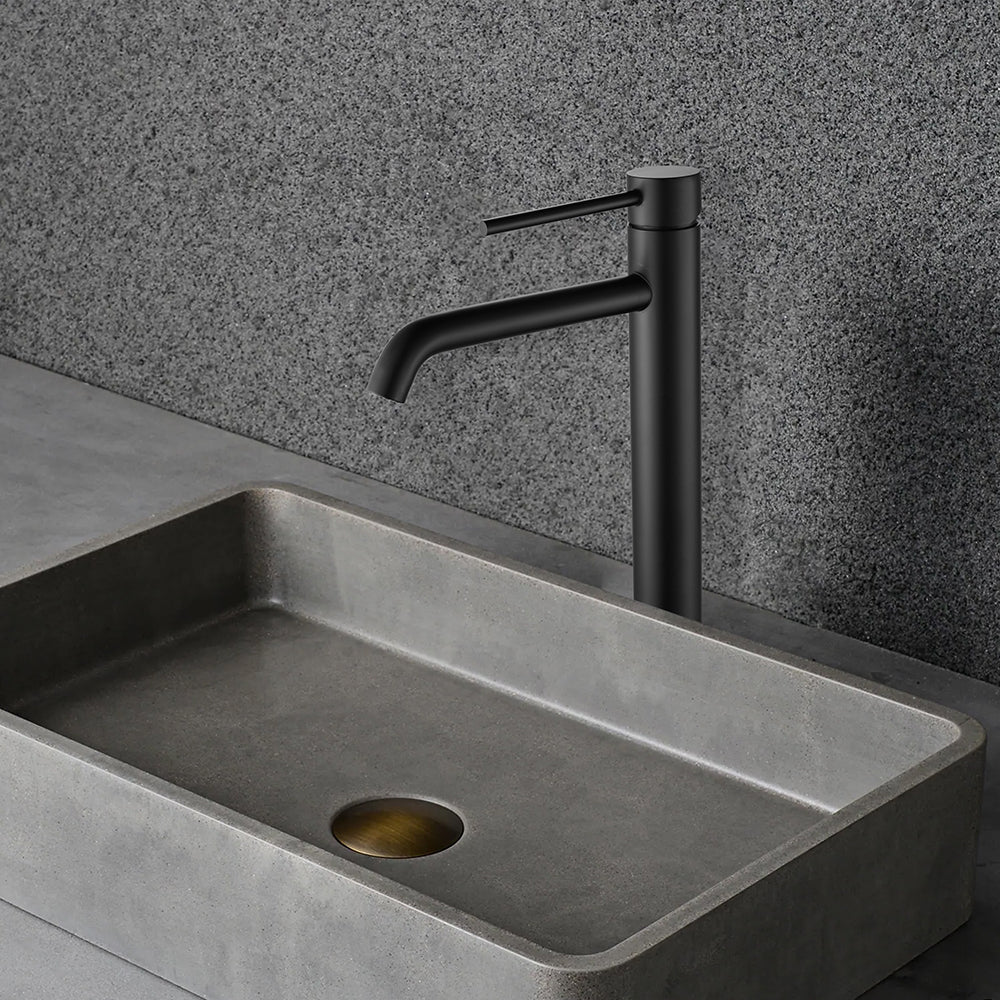 Robinet Mitigeur Lavabo Thermostatique Noir Mat Graziosa - Feliox