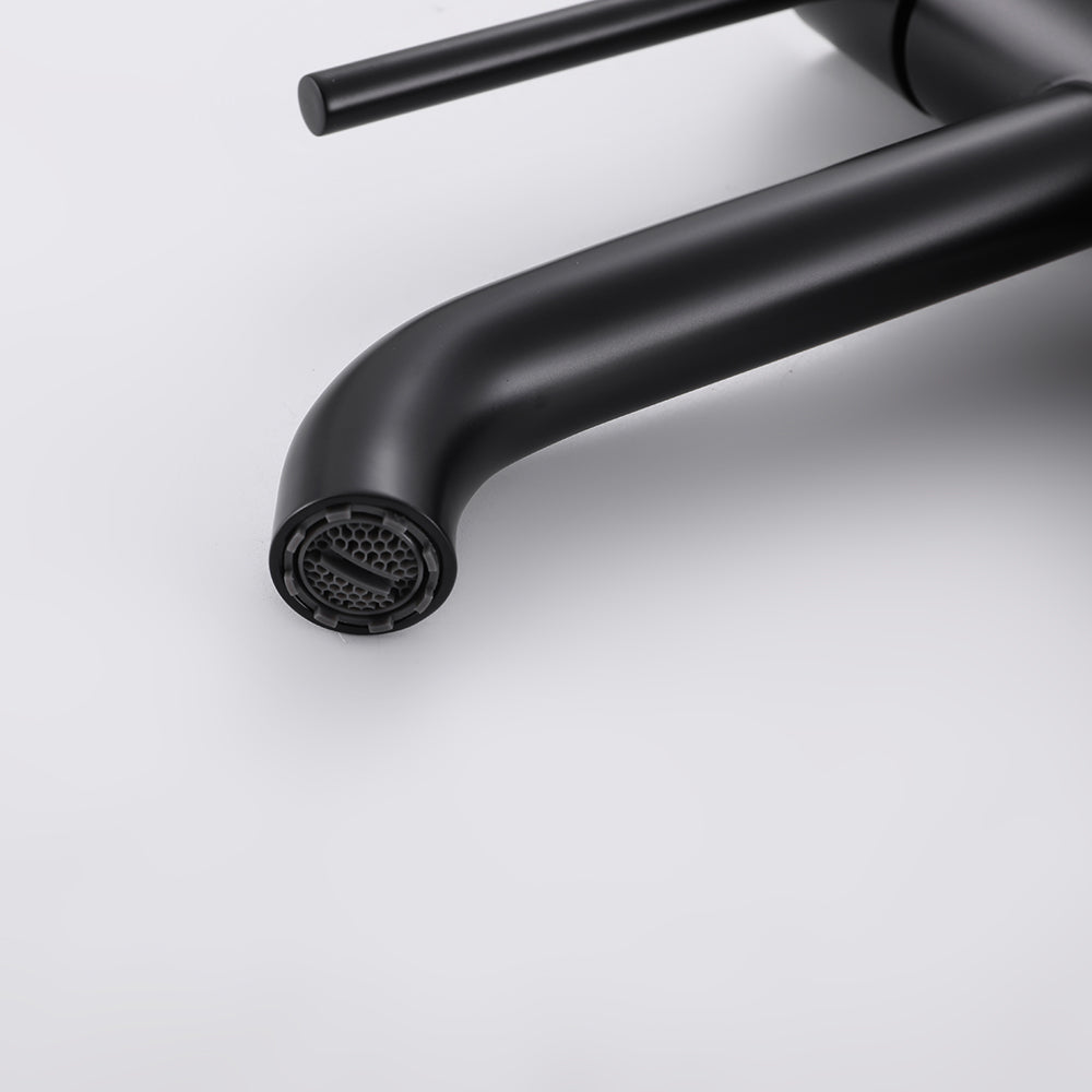 Robinet Mitigeur Lavabo Thermostatique Noir Mat Piccola - Feliox