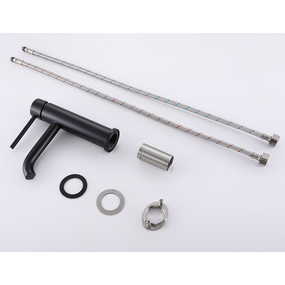 Robinet Mitigeur Lavabo Thermostatique Noir Mat Piccola - Feliox