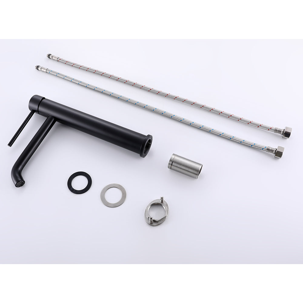 Robinet Mitigeur Lavabo Thermostatique Noir Mat Graziosa - Feliox
