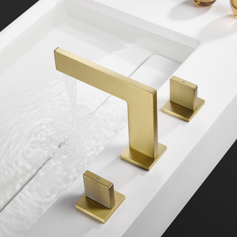 Robinet Salle De Bain Doré Brossé - Feliox